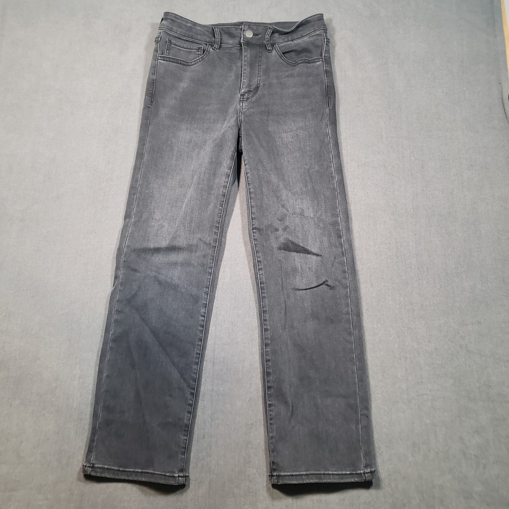 Well Worn Straight Leg Jeans‎ Womens 8/29 Faded Black Stretch Denim Pants